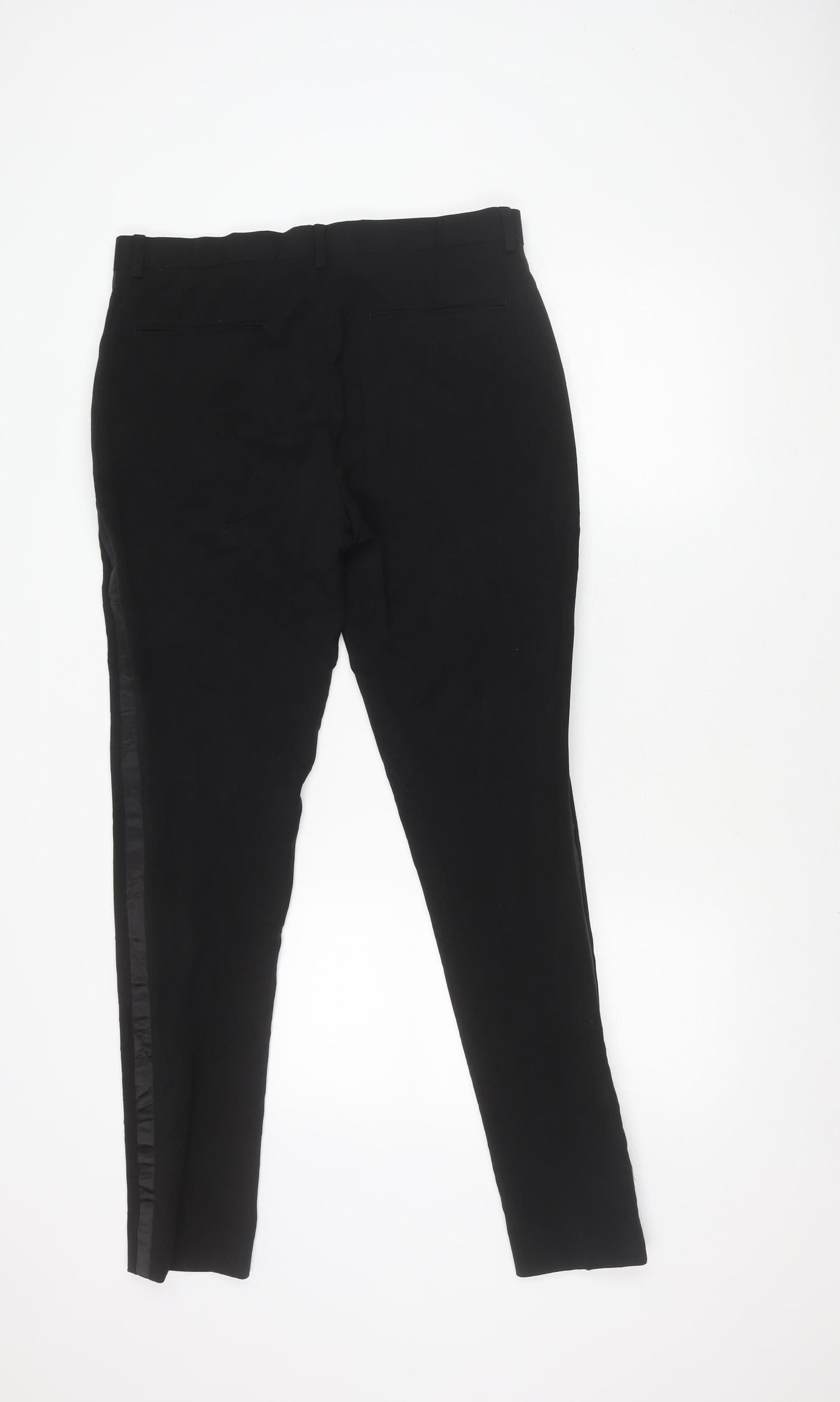 Womens UK Size 12 ASOS Regular Fit Formal Business Black Trousers