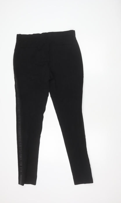 Womens UK Size 12 ASOS Regular Fit Formal Business Black Trousers