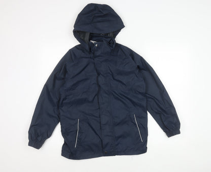 Regatta Boys Blue Rain Coat, Size 9-10 Years, Waterproof