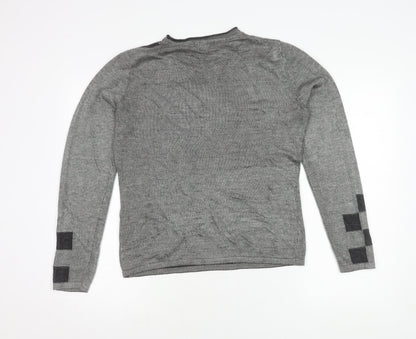 Womens UK Size 12 VIZ-A-VIZ Grey Pullover Jumper