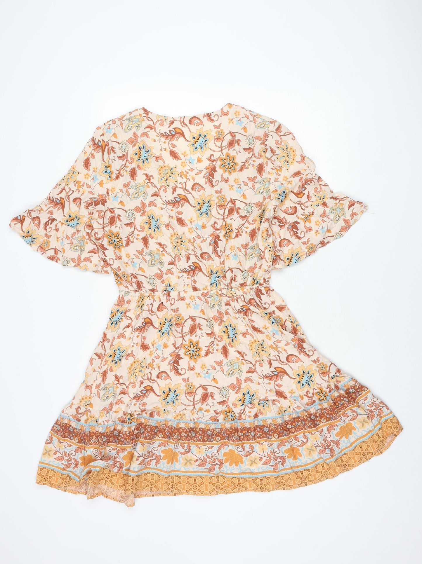 Label of Love Women's Floral Rayon Dress M Multicoloured