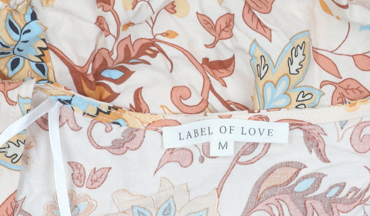 Label of Love Women's Floral Rayon Dress M Multicoloured