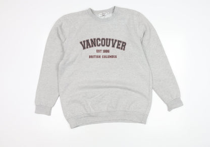 In The Style Women's Grey Size 10 Pullover Sweatshirt