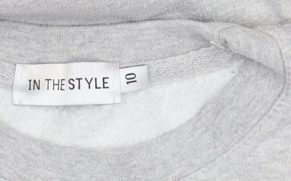In The Style Women's Grey Size 10 Pullover Sweatshirt
