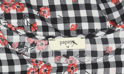 Papaya Women's Black Floral Blouse Size 16