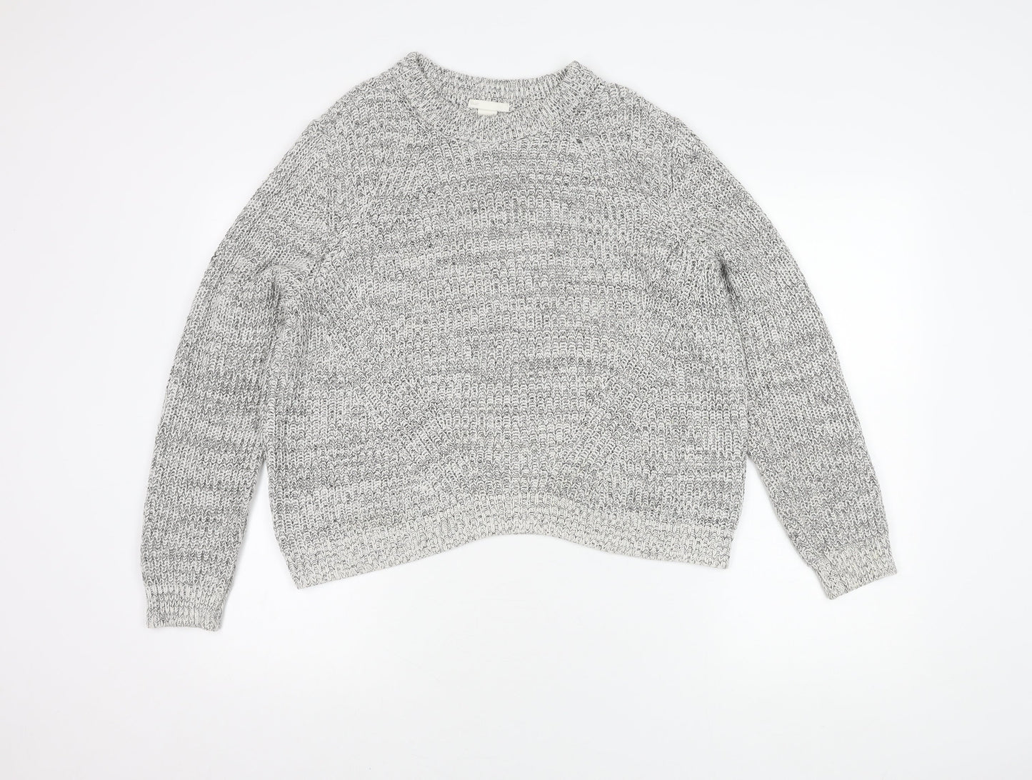 Womens UK Size L H&M Grey Pullover Jumper
