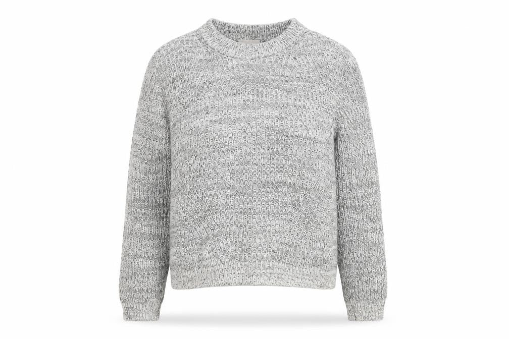 Front view of H&M Women’s Grey Chunky Knit Jumper, L, Casual