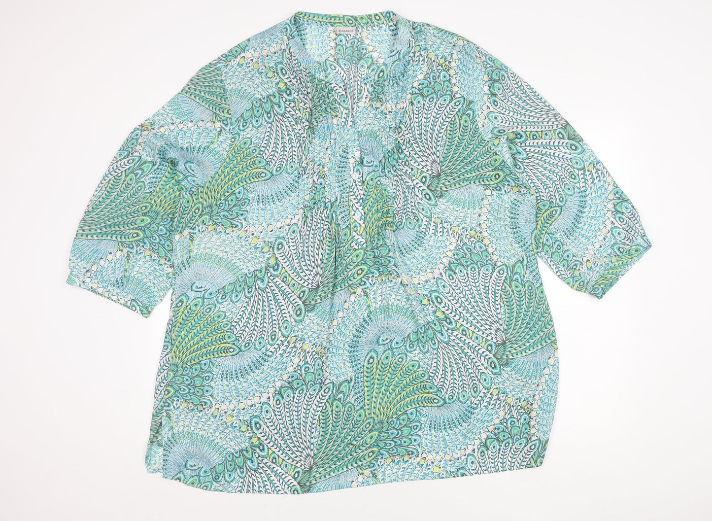 Damart Women's Multicoloured Floral Blouse Size 24