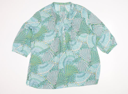 Damart Women's Multicoloured Floral Blouse Size 24