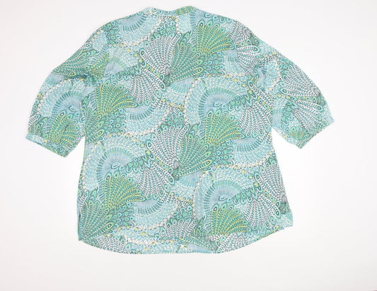 Damart Women's Multicoloured Floral Blouse Size 24