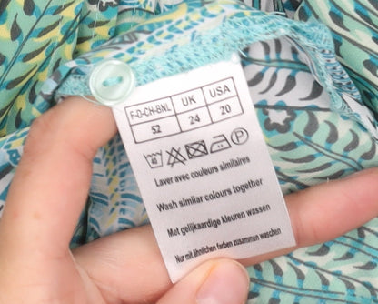 Damart Women's Multicoloured Floral Blouse Size 24