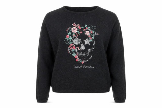 Womens UK Size S Springfield Black Pullover Jumper