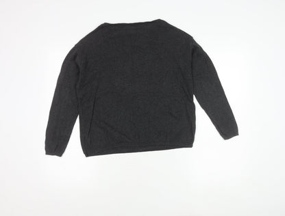 Womens UK Size S Springfield Black Pullover Jumper