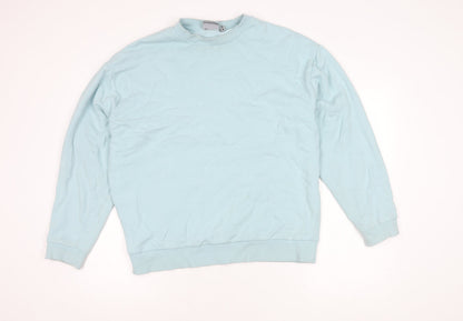 Unisex Adults UK Size S ASOS DESIGN Blue Pullover Sweatshirt