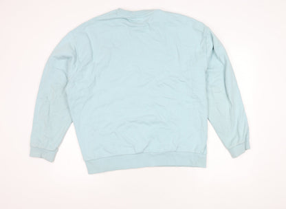 Unisex Adults UK Size S ASOS DESIGN Blue Pullover Sweatshirt