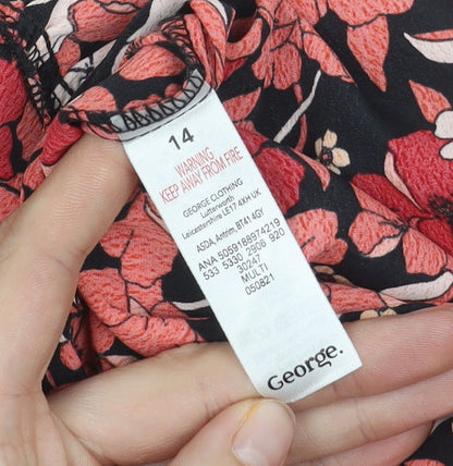 George Women's Multicoloured Floral Dress, Size 14