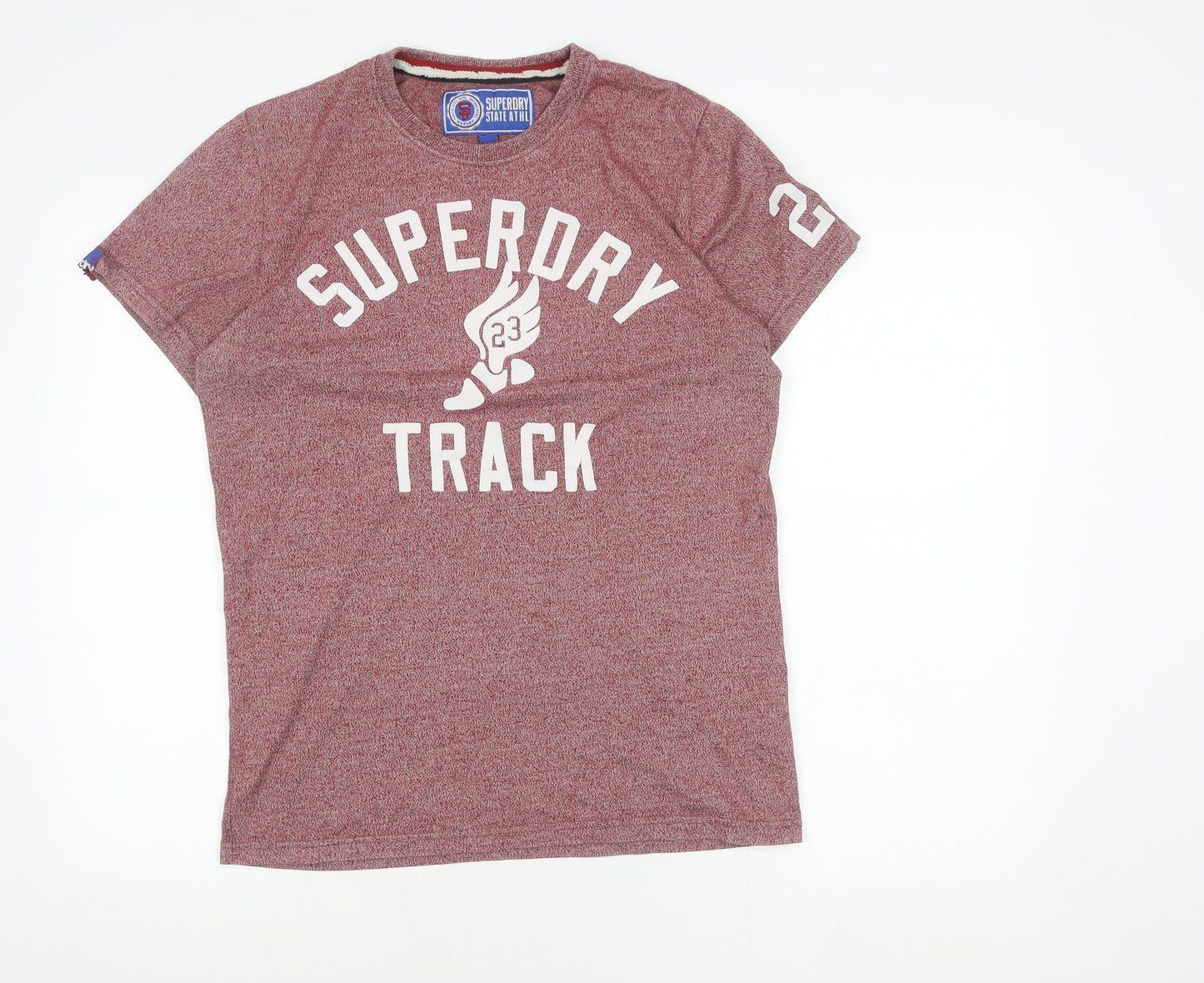 Superdry Men’s Red Sports T-Shirt Size M