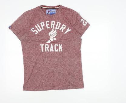 Superdry Men’s Red Sports T-Shirt Size M