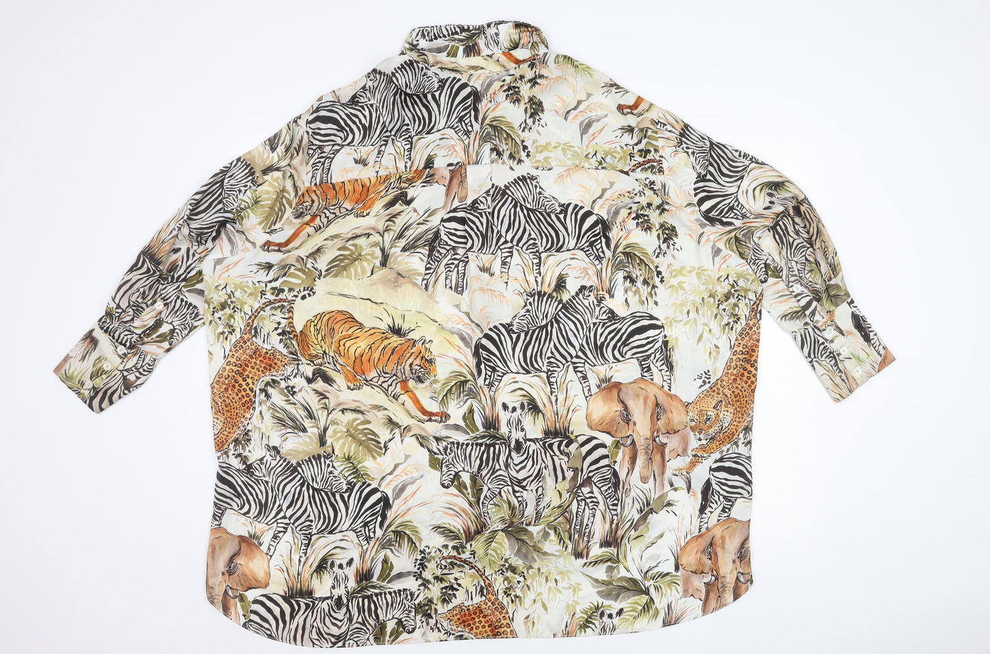 Womens UK Size 8 Zara Multicoloured  Blouse
