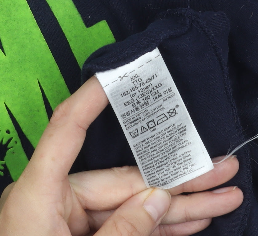 Gap Boys Blue Jawsome T-Shirt 14-15 Years Graphic Print
