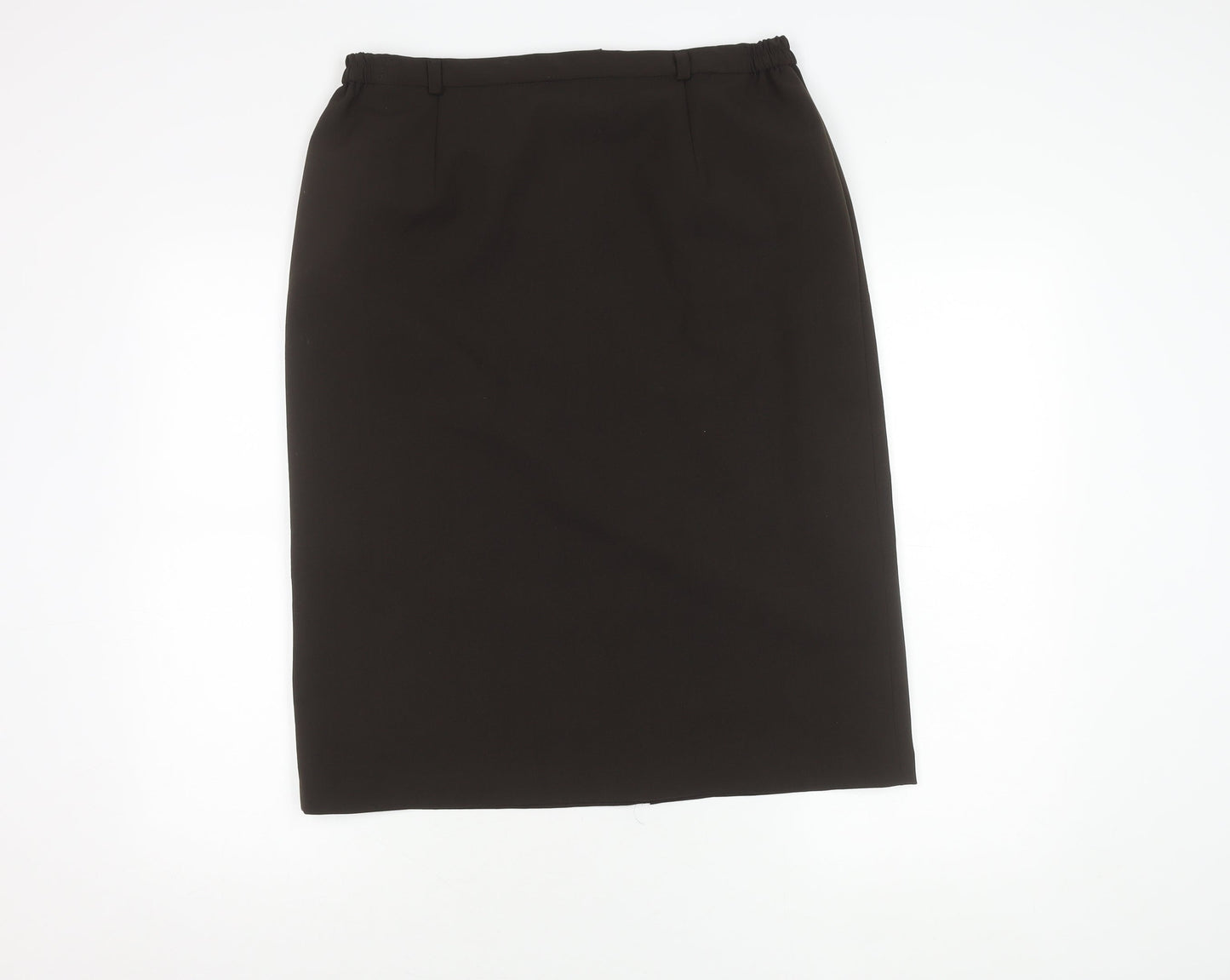 Bassini Women's Black Knee Length Pencil Skirt Size 16