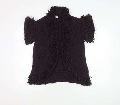 Marks and Spencer Women's Purple Open Front Cardigan S