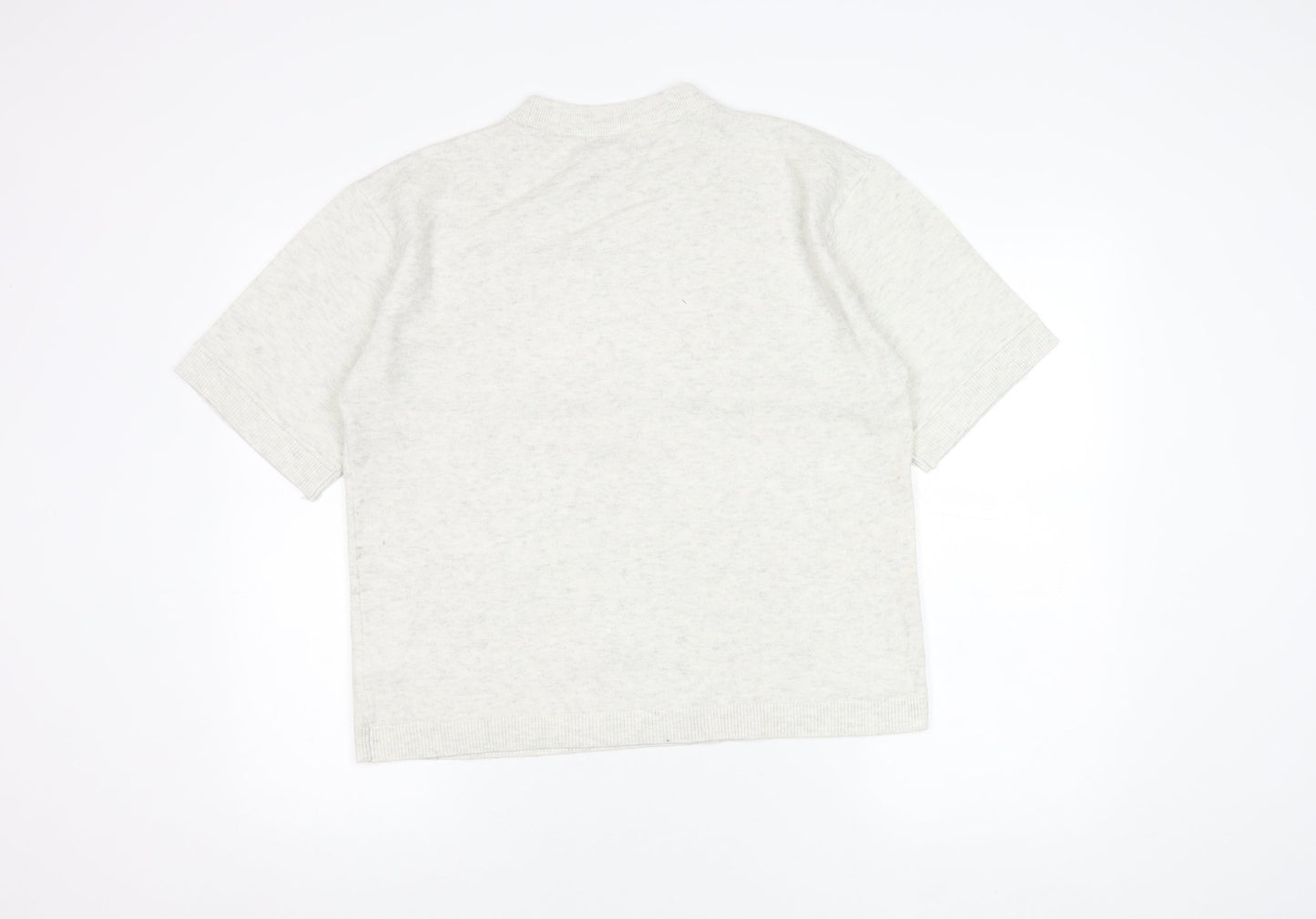 Womens UK Size M Marks and Spencer White Basic T-Shirt