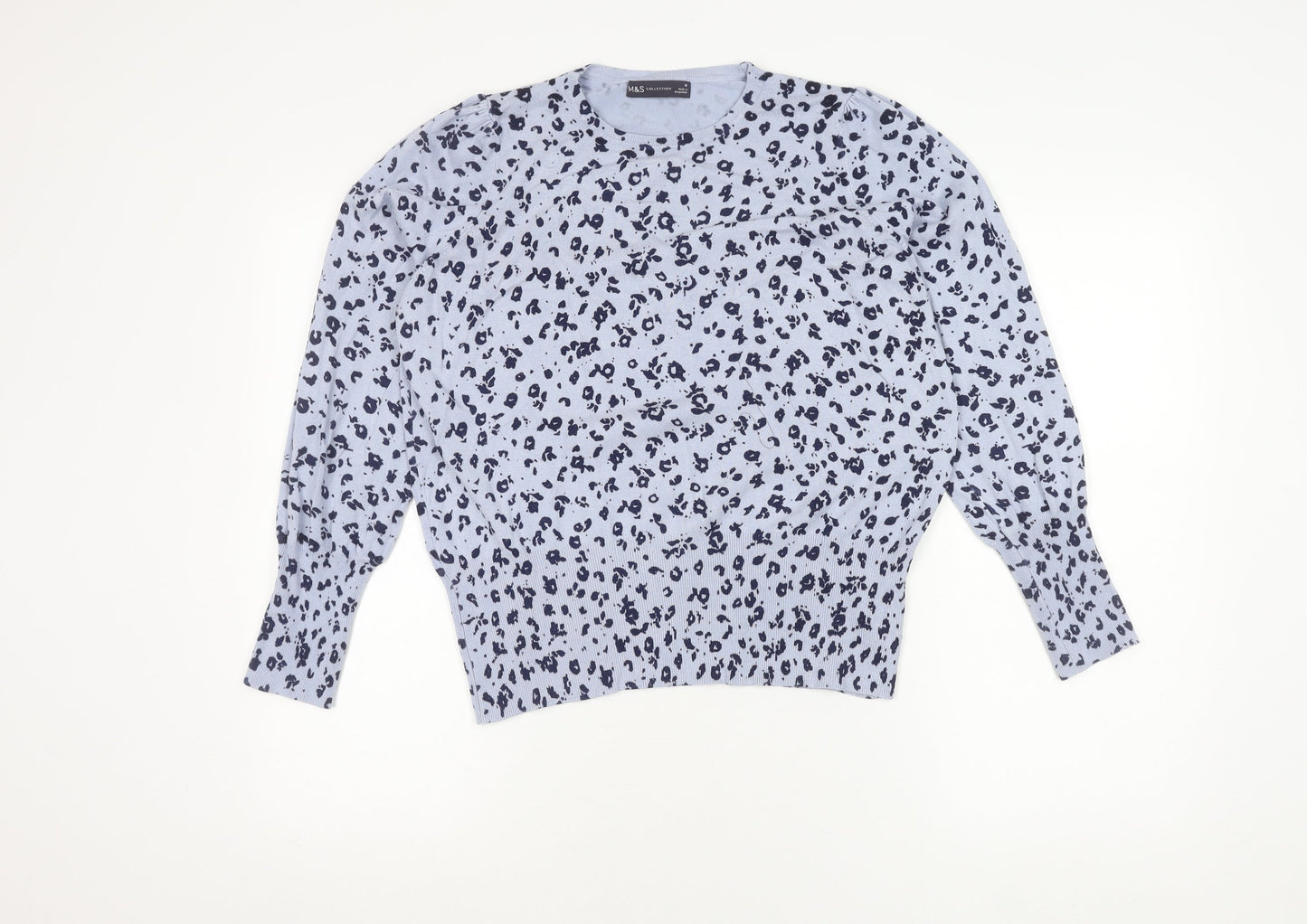 Womens UK Size 16 Marks and Spencer Blue Pullover Jumper
