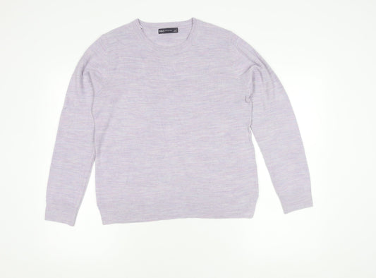 Womens UK Size 12 Marks and Spencer Purple Pullover Jumper