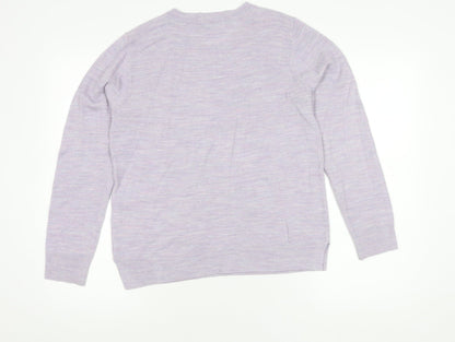 Womens UK Size 12 Marks and Spencer Purple Pullover Jumper
