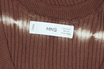 Womens UK Size S MNG Brown Basic Tank