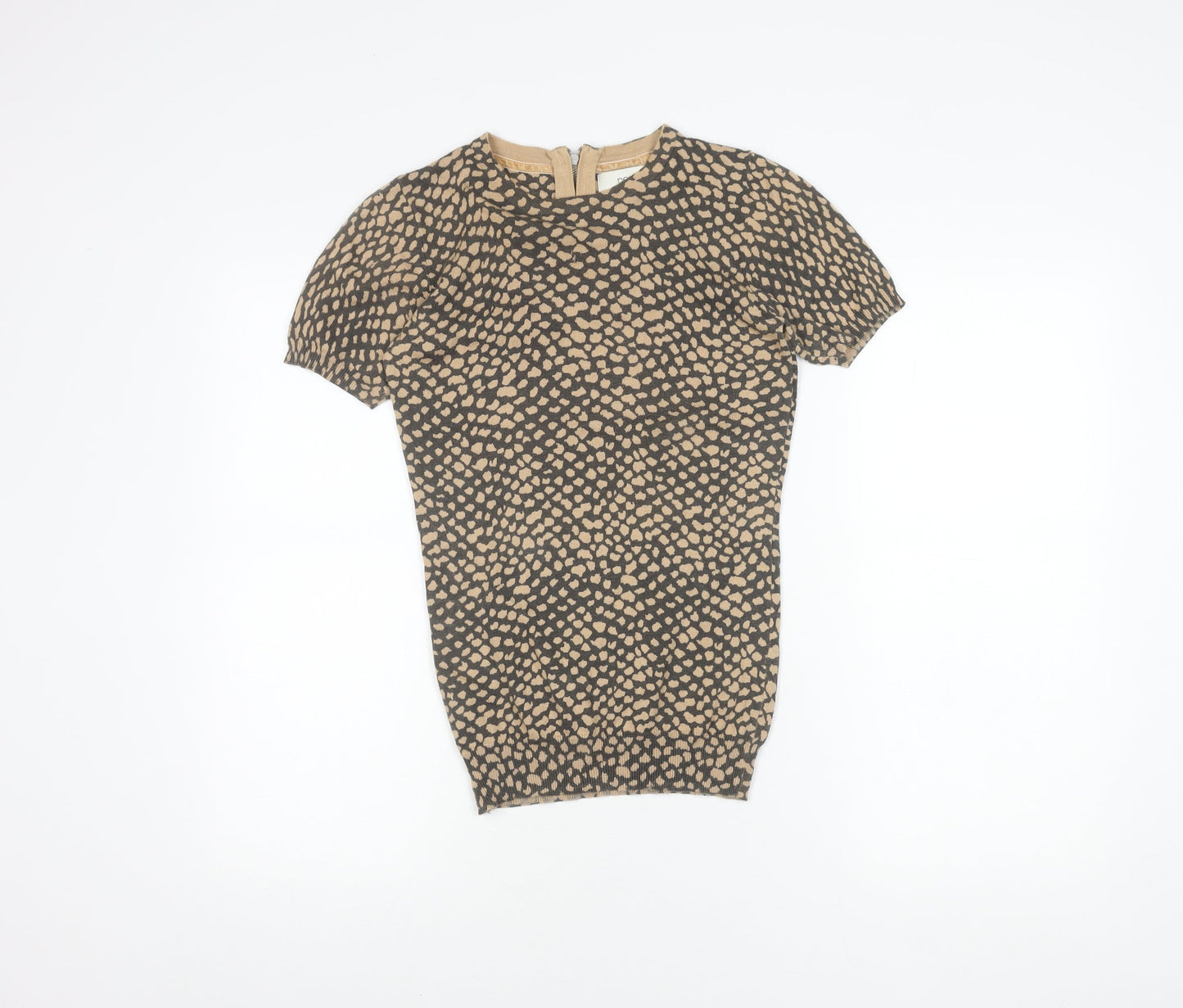 Womens UK Size 6 NEXT Beige Jersey Blouse