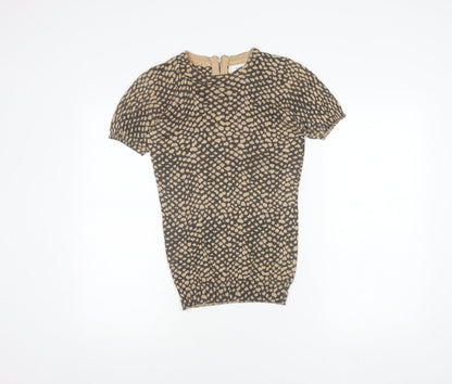 Womens UK Size 6 NEXT Beige Jersey Blouse