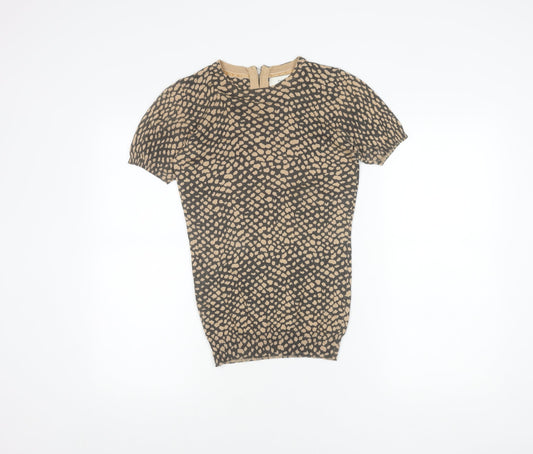 Womens UK Size 6 NEXT Beige Jersey Blouse