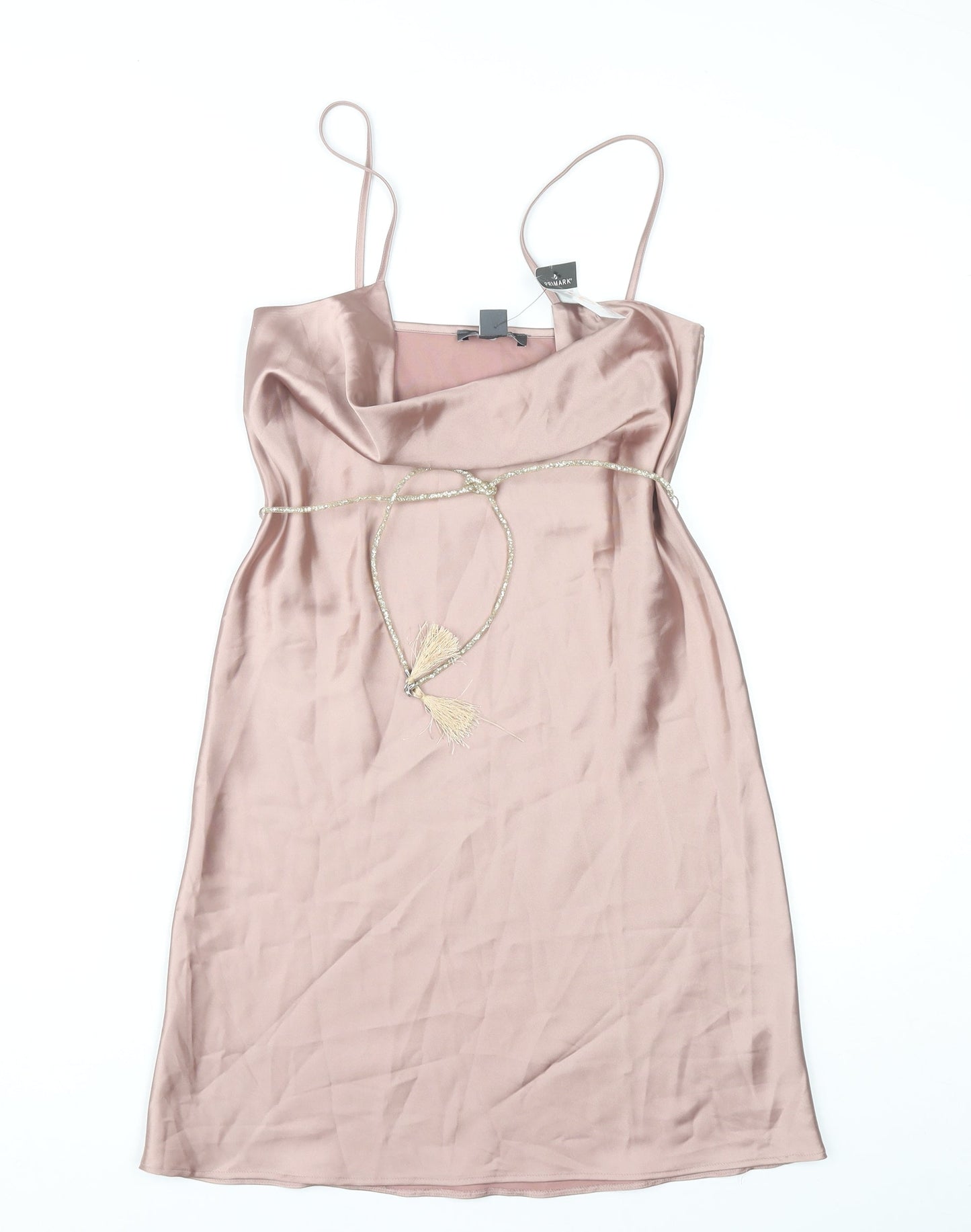Primark Women's Pink Slip Dress, Size 8, New