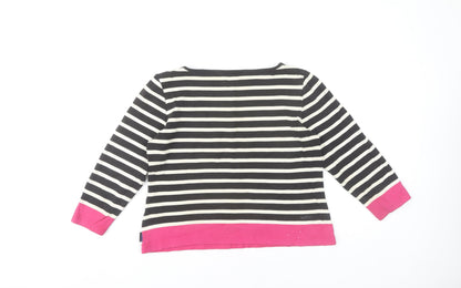 Womens UK Size M Jasper Conran Black Basic T-Shirt