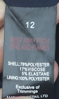 Papaya Women's Black Pencil Skirt Size 12 Workwear