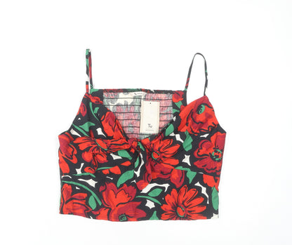 Womens UK Size 12 TU Multicoloured Cropped Camisole