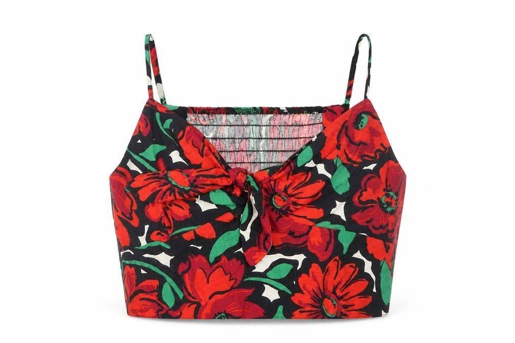 Womens UK Size 12 TU Multicoloured Cropped Camisole