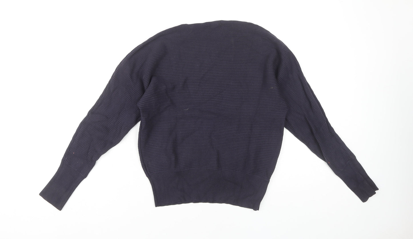 Womens UK Size XS H&M Blue Pullover Jumper