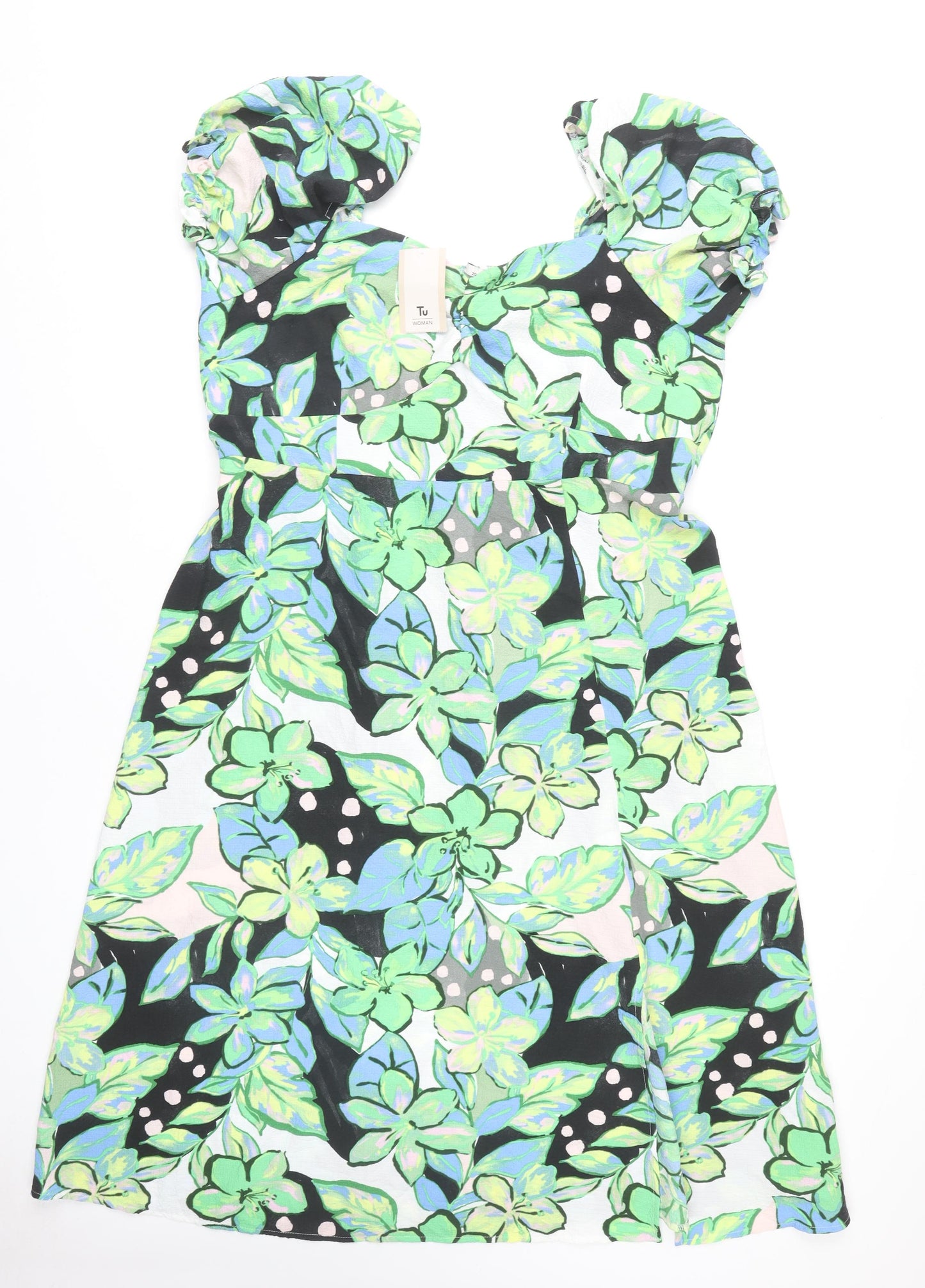 Tu Women's Multicoloured Floral Dress Size 20