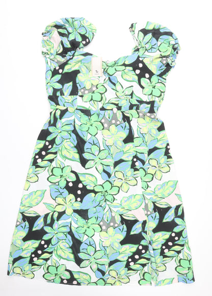 Tu Women's Multicoloured Floral Dress Size 20
