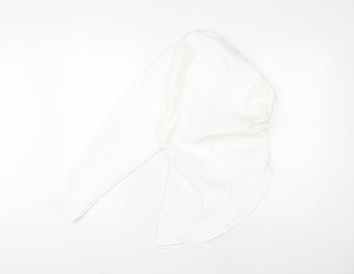 Zara Women's White Long Sleeve Top - Size S