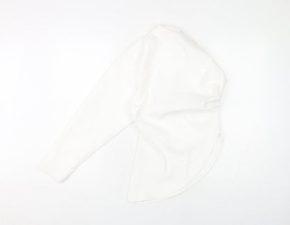 Zara Women's White Long Sleeve Top - Size S