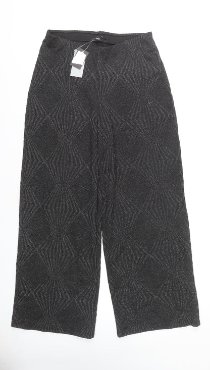 George Women's Black Wide-Leg Trousers Size 14