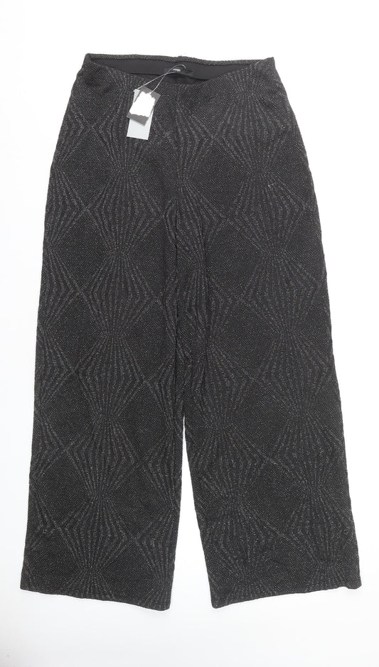 George Women's Black Wide-Leg Trousers Size 14