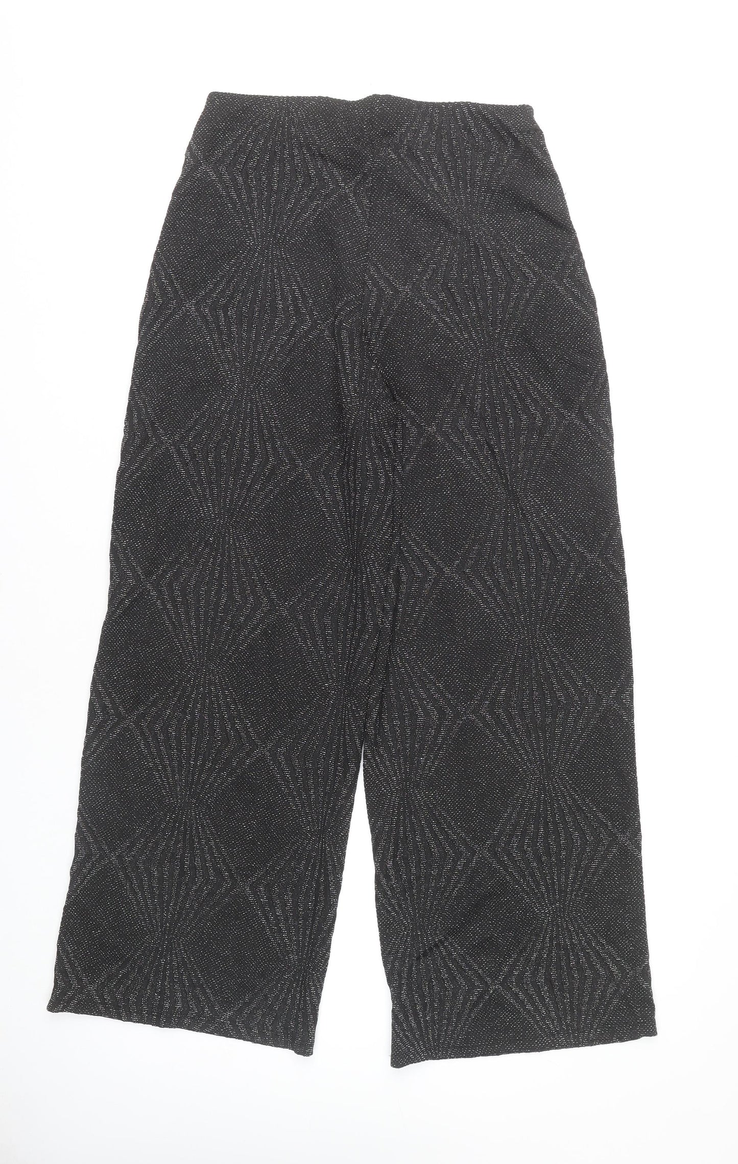 George Women's Black Wide-Leg Trousers Size 14