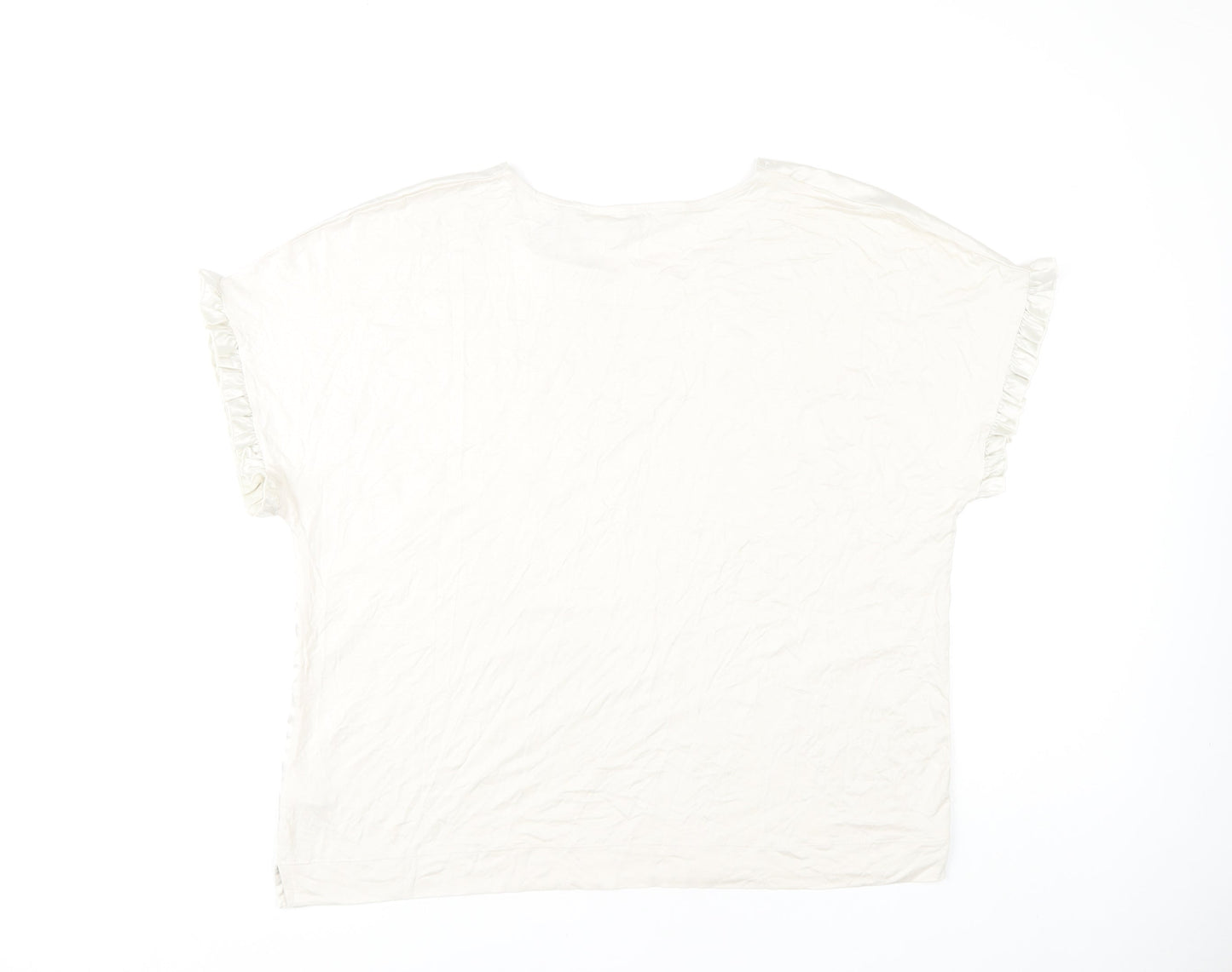 Womens UK Size 18 Principles Ivory Basic Blouse