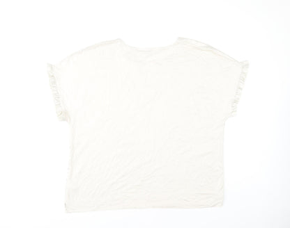 Womens UK Size 18 Principles Ivory Basic Blouse