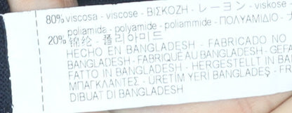 Zara Man Blue Pullover Jumper V-Neck M